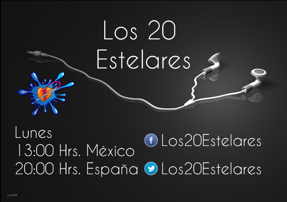 Página web www.los20estelares.com